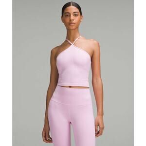 EUC Lululemon Align T-Strap Tank Top Vitapink Light Support Yoga Crop A/B Cup 2